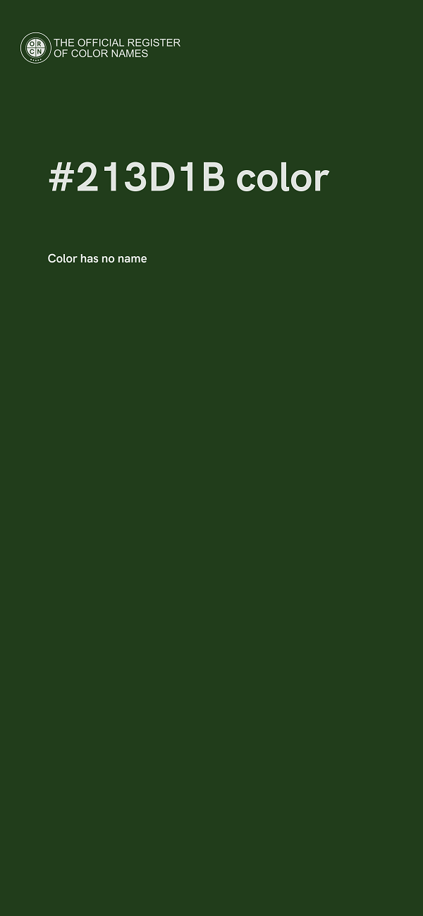 #213D1B color image