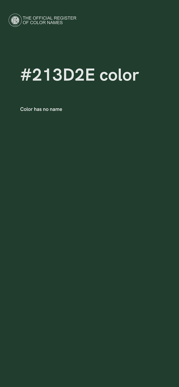 #213D2E color image
