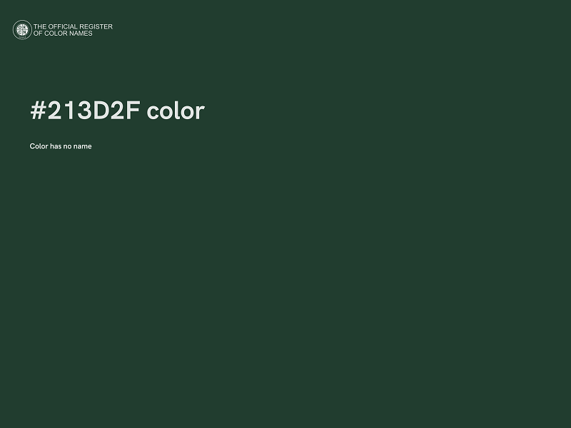 #213D2F color image