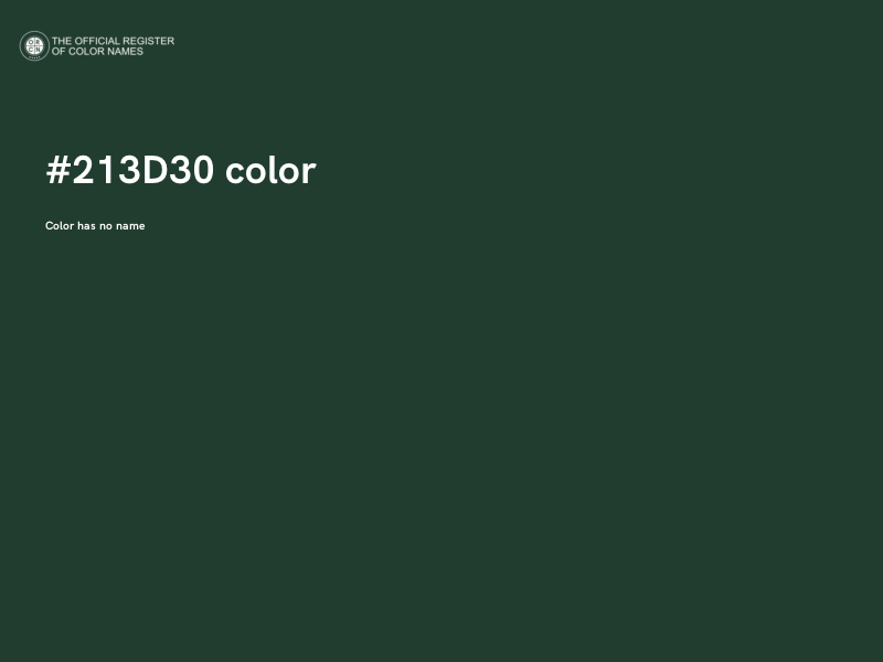 #213D30 color image