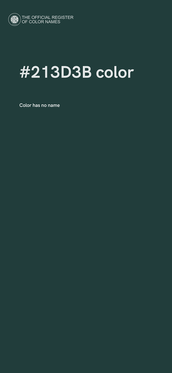 #213D3B color image
