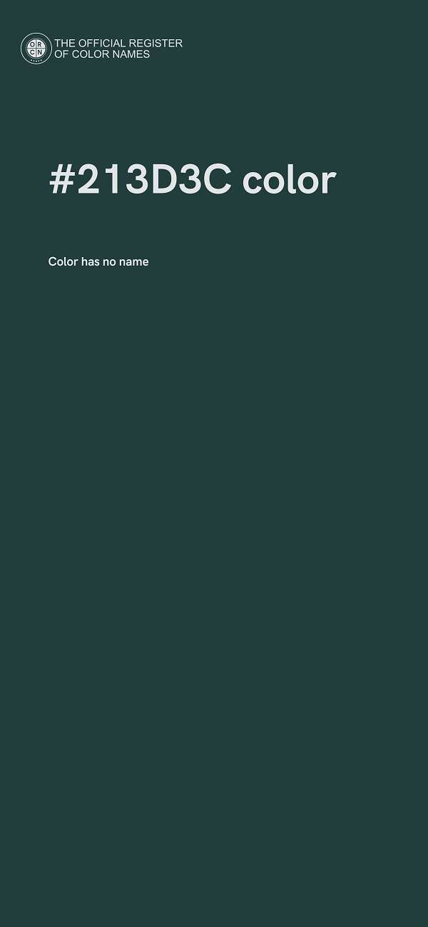 #213D3C color image