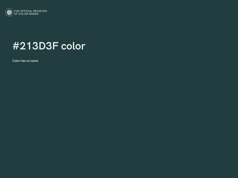 #213D3F color image