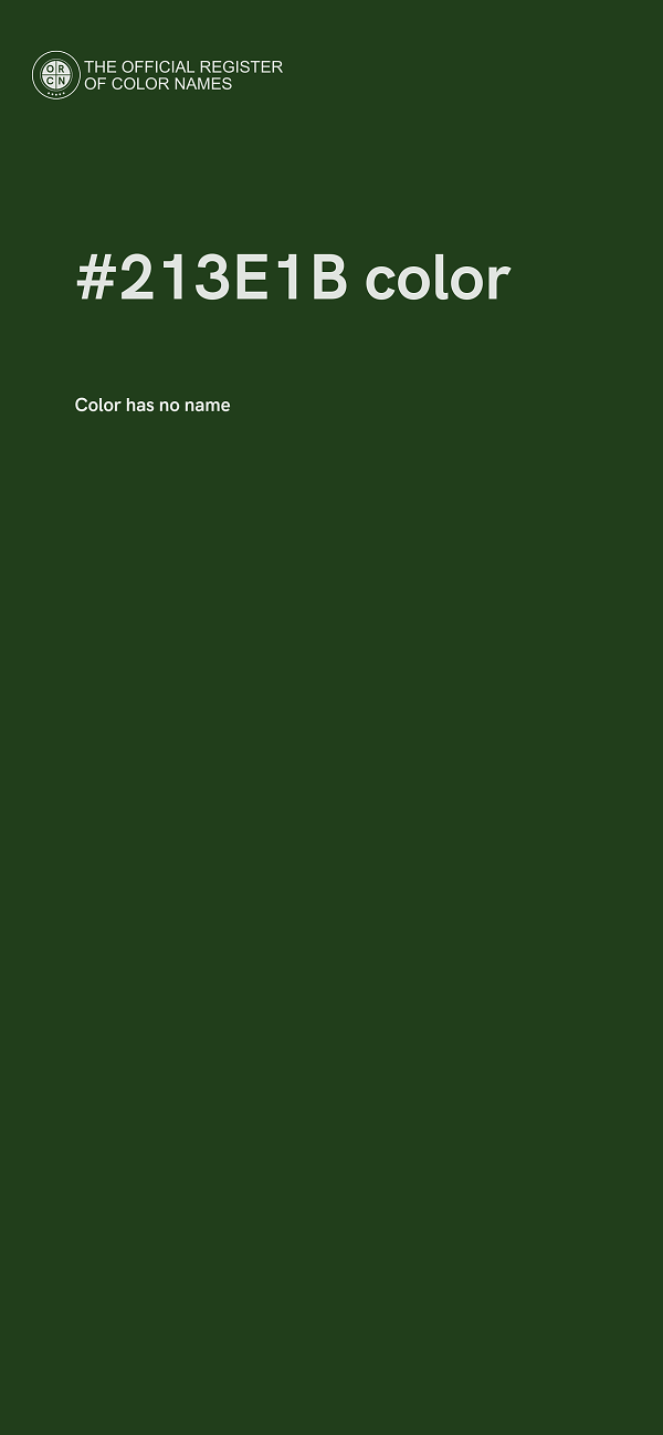 #213E1B color image