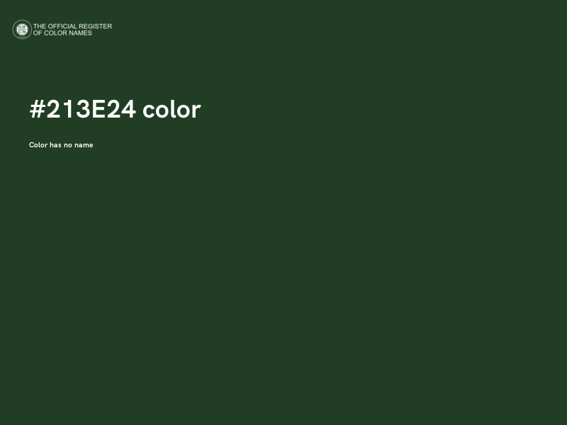 #213E24 color image
