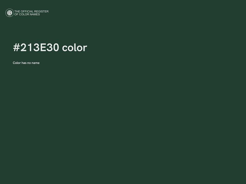 #213E30 color image