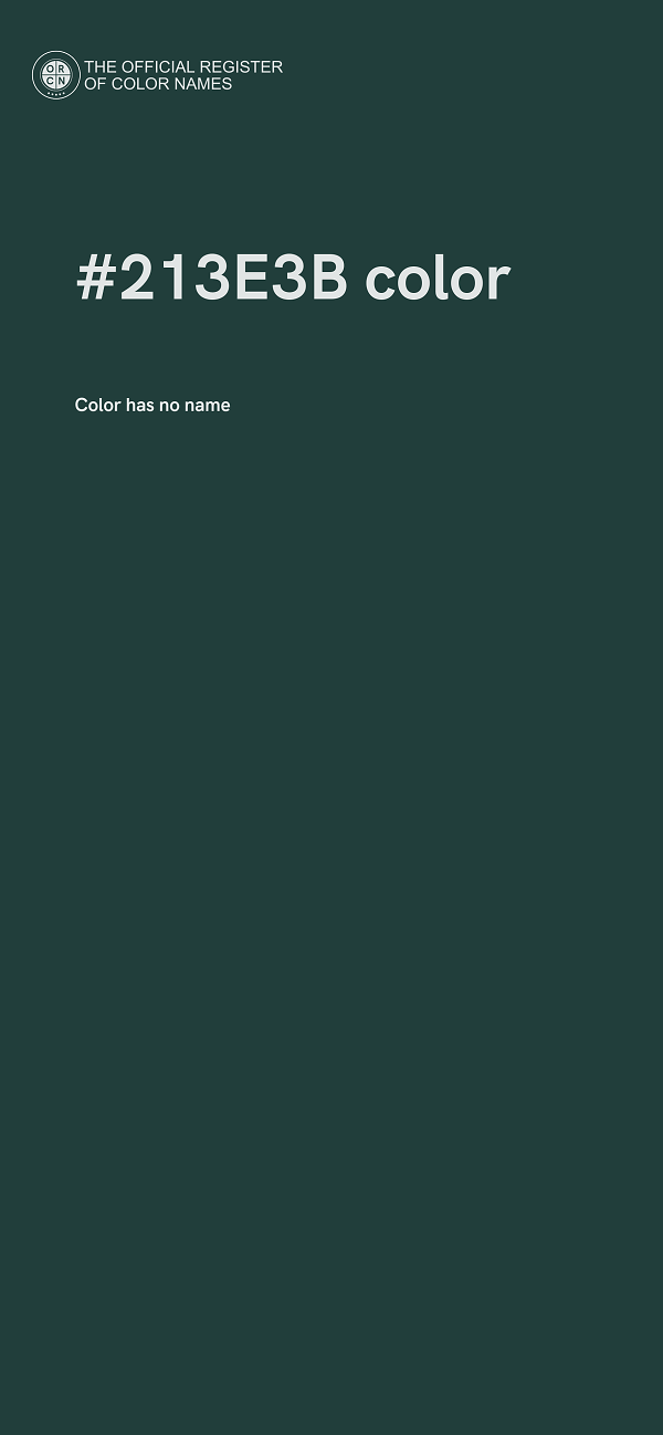 #213E3B color image