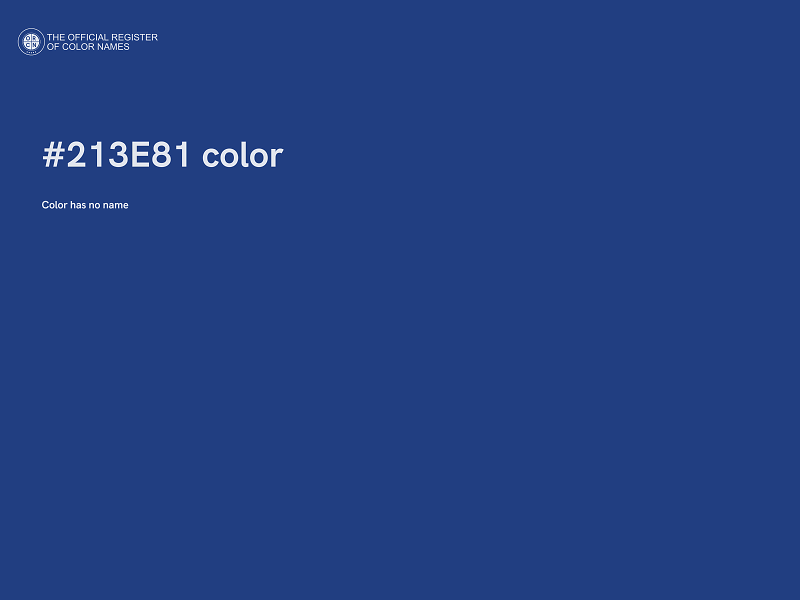 #213E81 color image