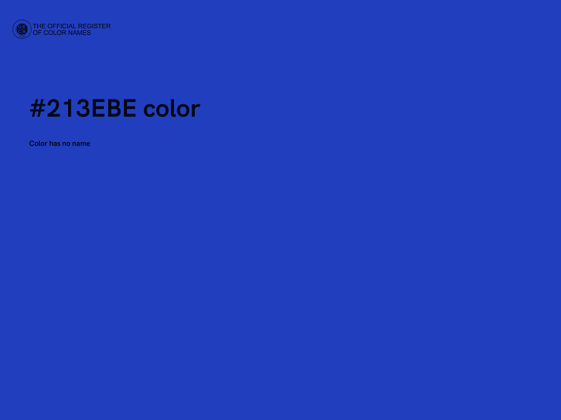 #213EBE color image