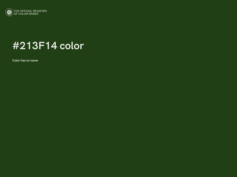 #213F14 color image