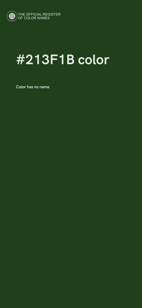 #213F1B color image