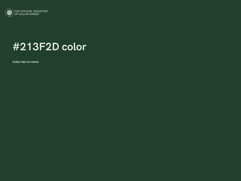 #213F2D color image