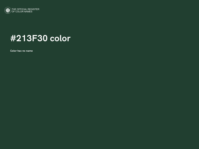 #213F30 color image