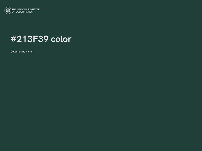 #213F39 color image