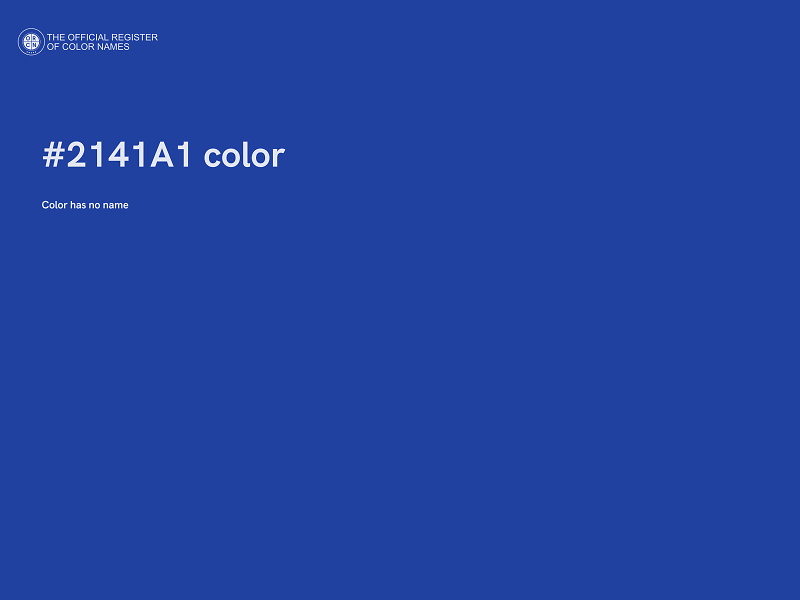 #2141A1 color image