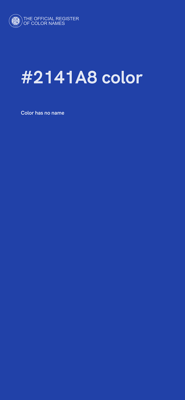 #2141A8 color image