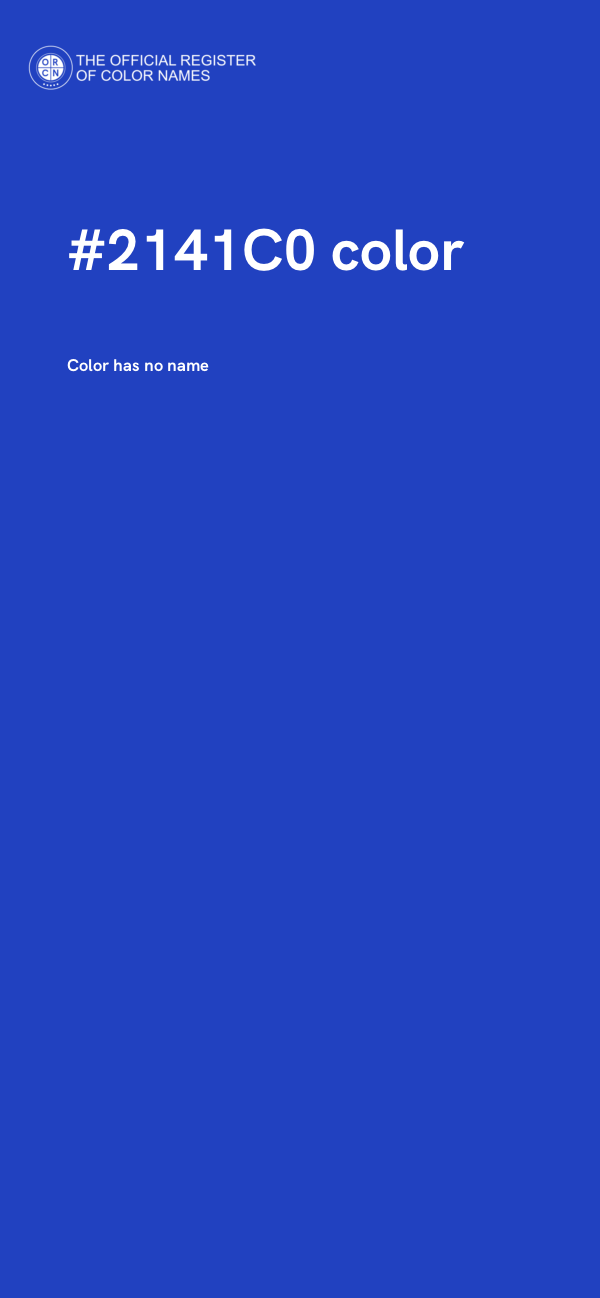 #2141C0 color image