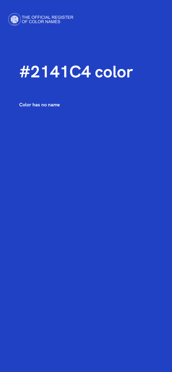 #2141C4 color image