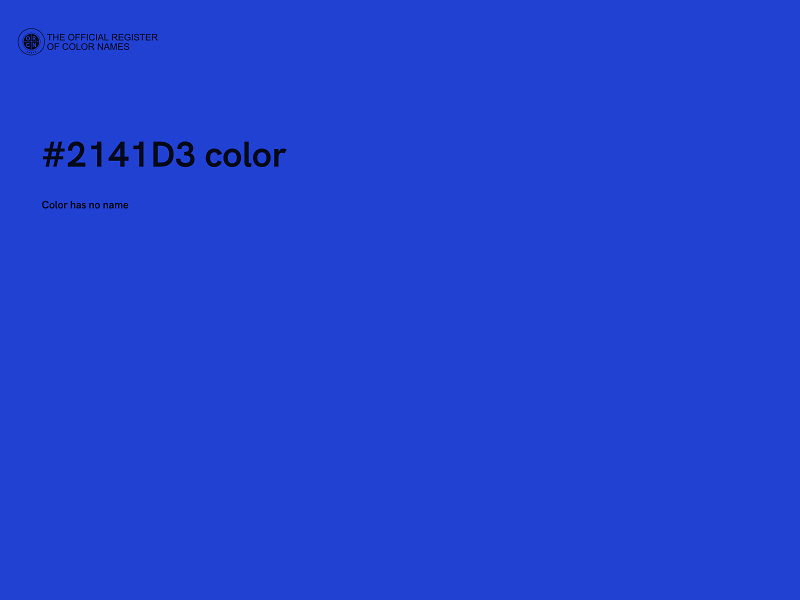 #2141D3 color image