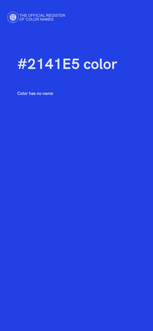 #2141E5 color image