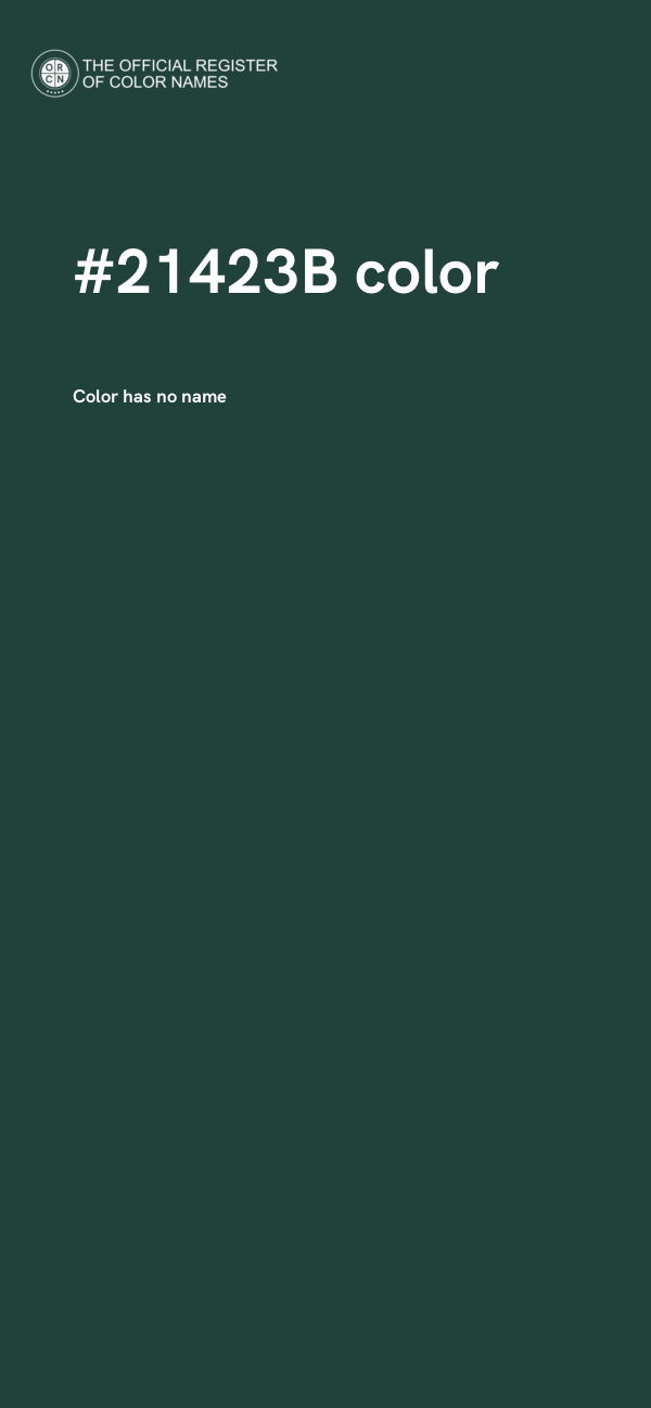 #21423B color image