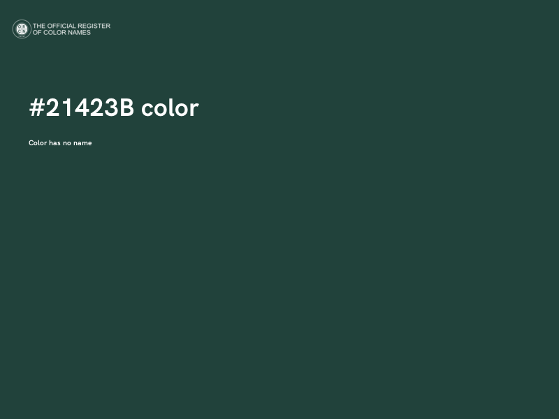 #21423B color image