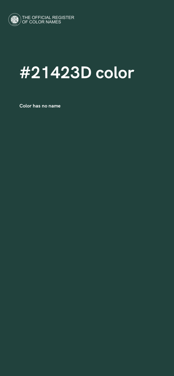 #21423D color image