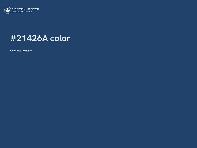 #21426A color image