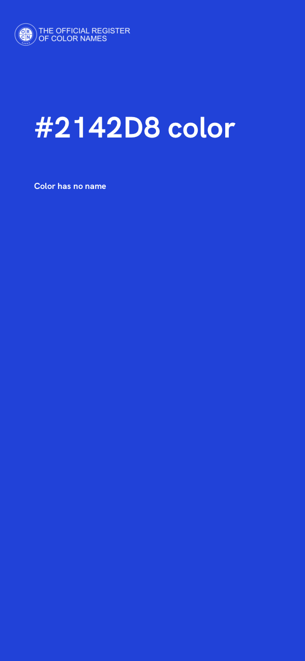 #2142D8 color image
