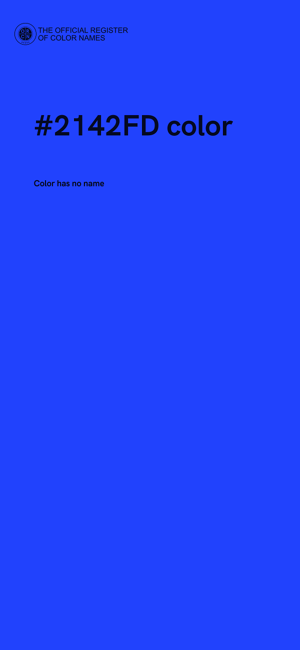 #2142FD color image