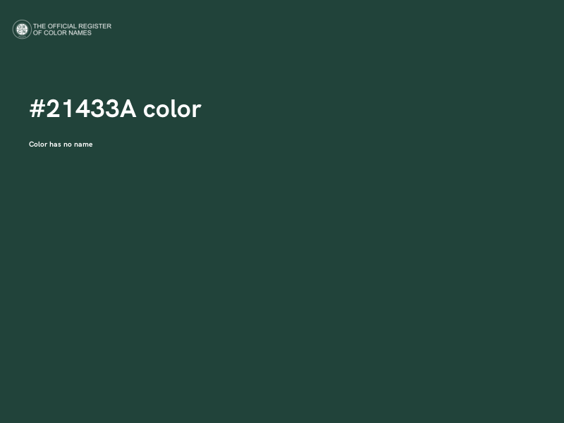#21433A color image