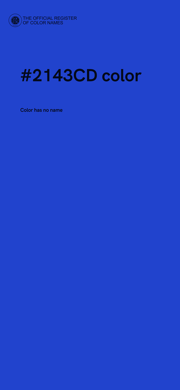 #2143CD color image