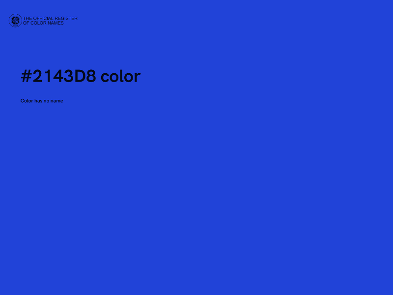 #2143D8 color image