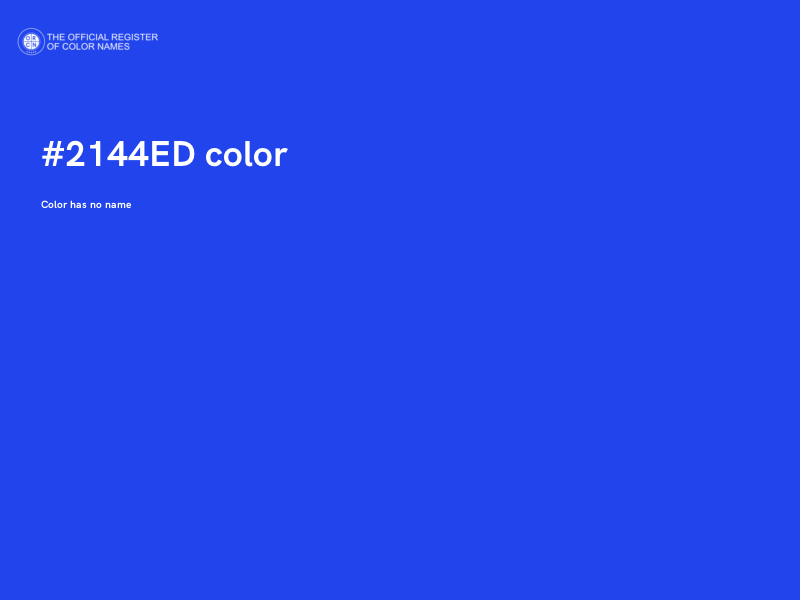#2144ED color image