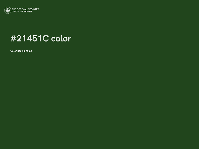 #21451C color image