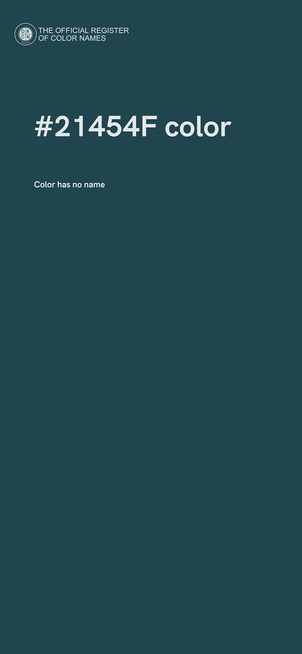 #21454F color image