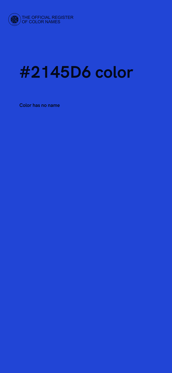 #2145D6 color image