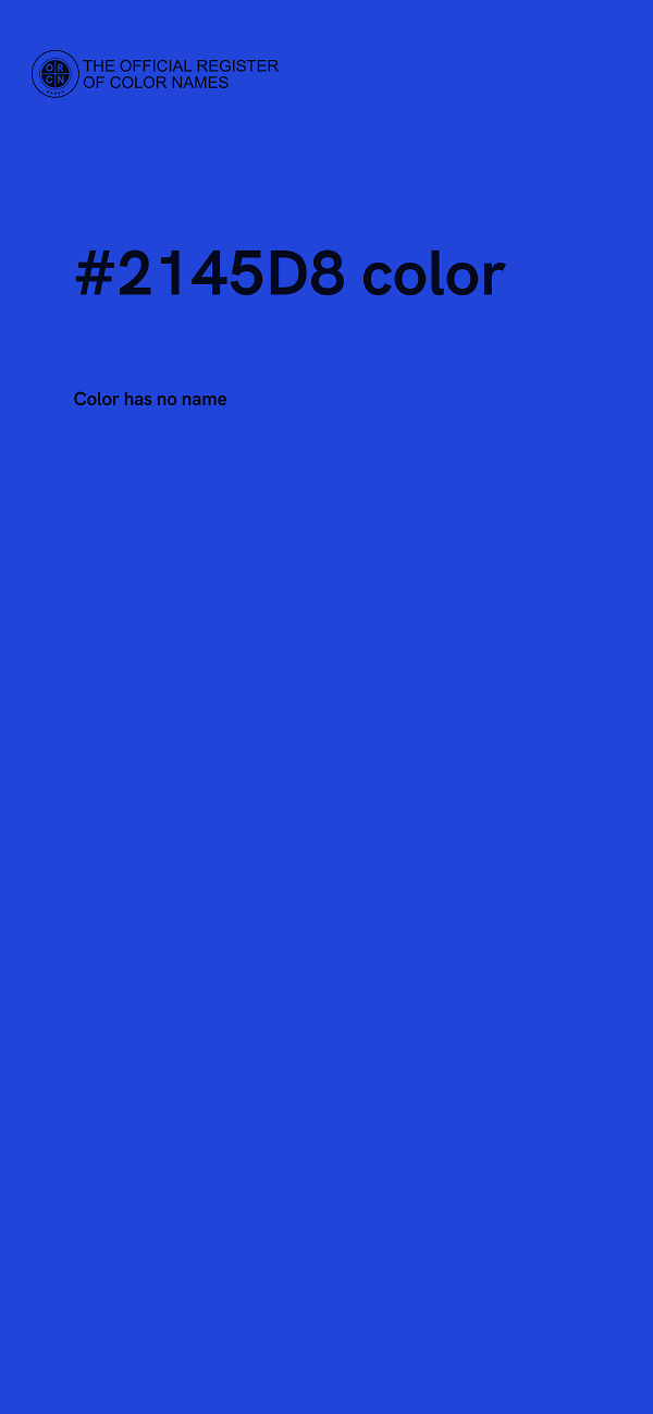 #2145D8 color image
