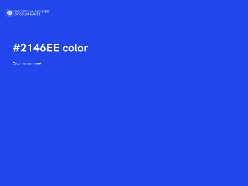 #2146EE color image