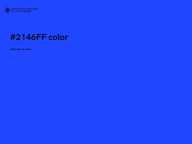 #2146FF color image