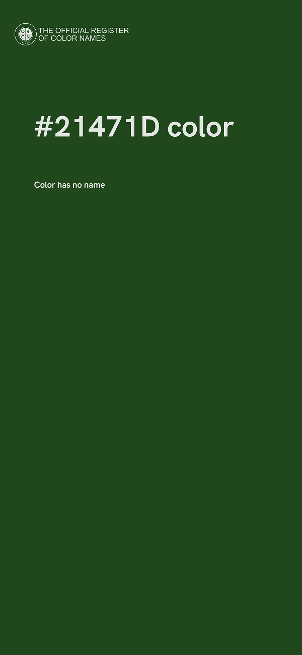 #21471D color image