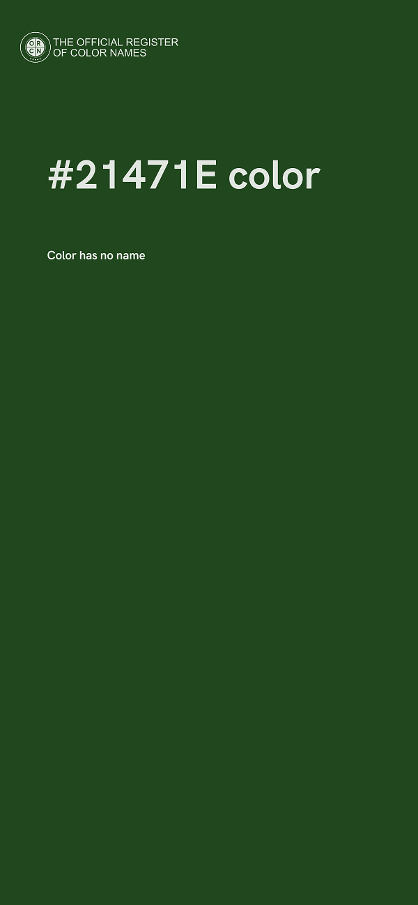 #21471E color image