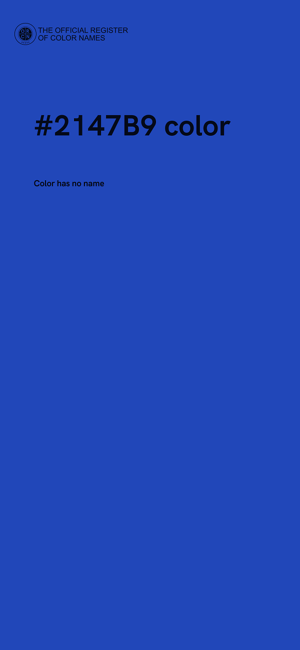 #2147B9 color image