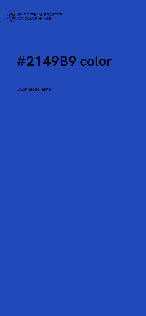 #2149B9 color image