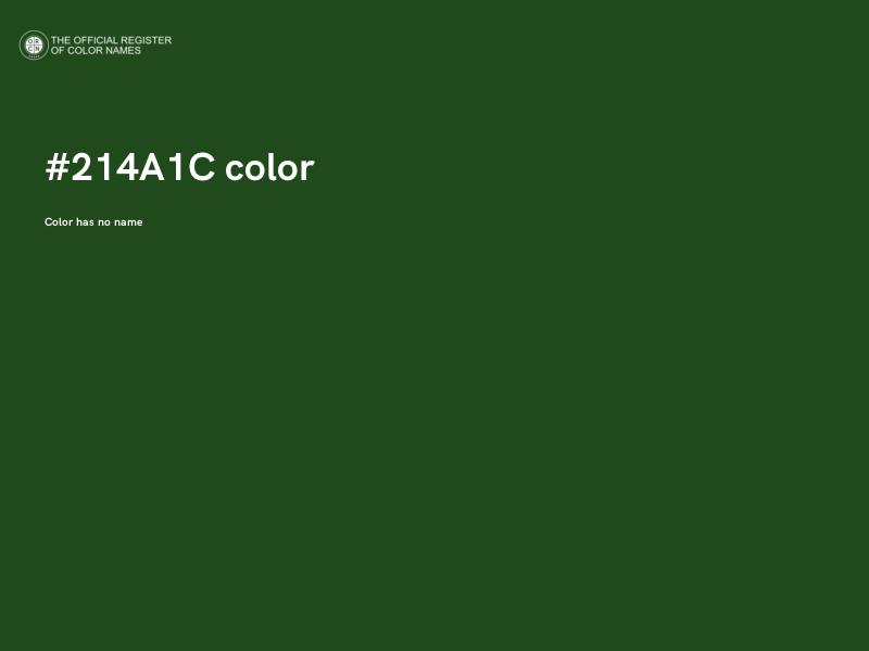#214A1C color image