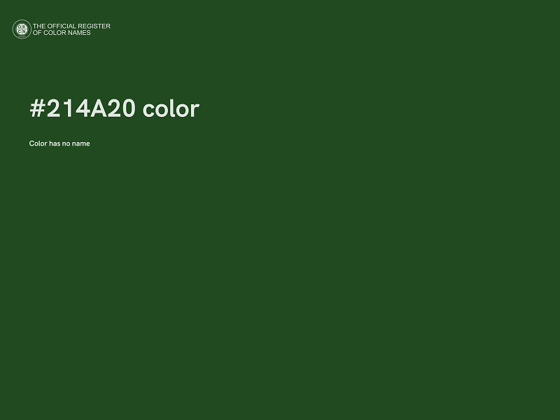 #214A20 color image