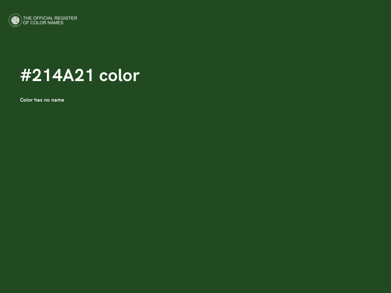 #214A21 color image
