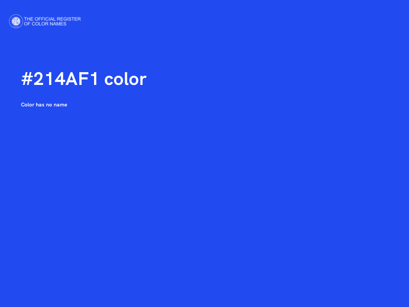 #214AF1 color image