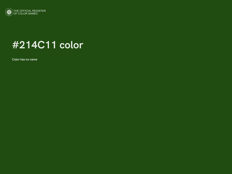 #214C11 color image