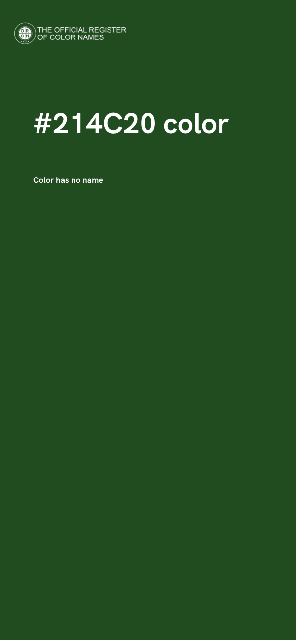 #214C20 color image